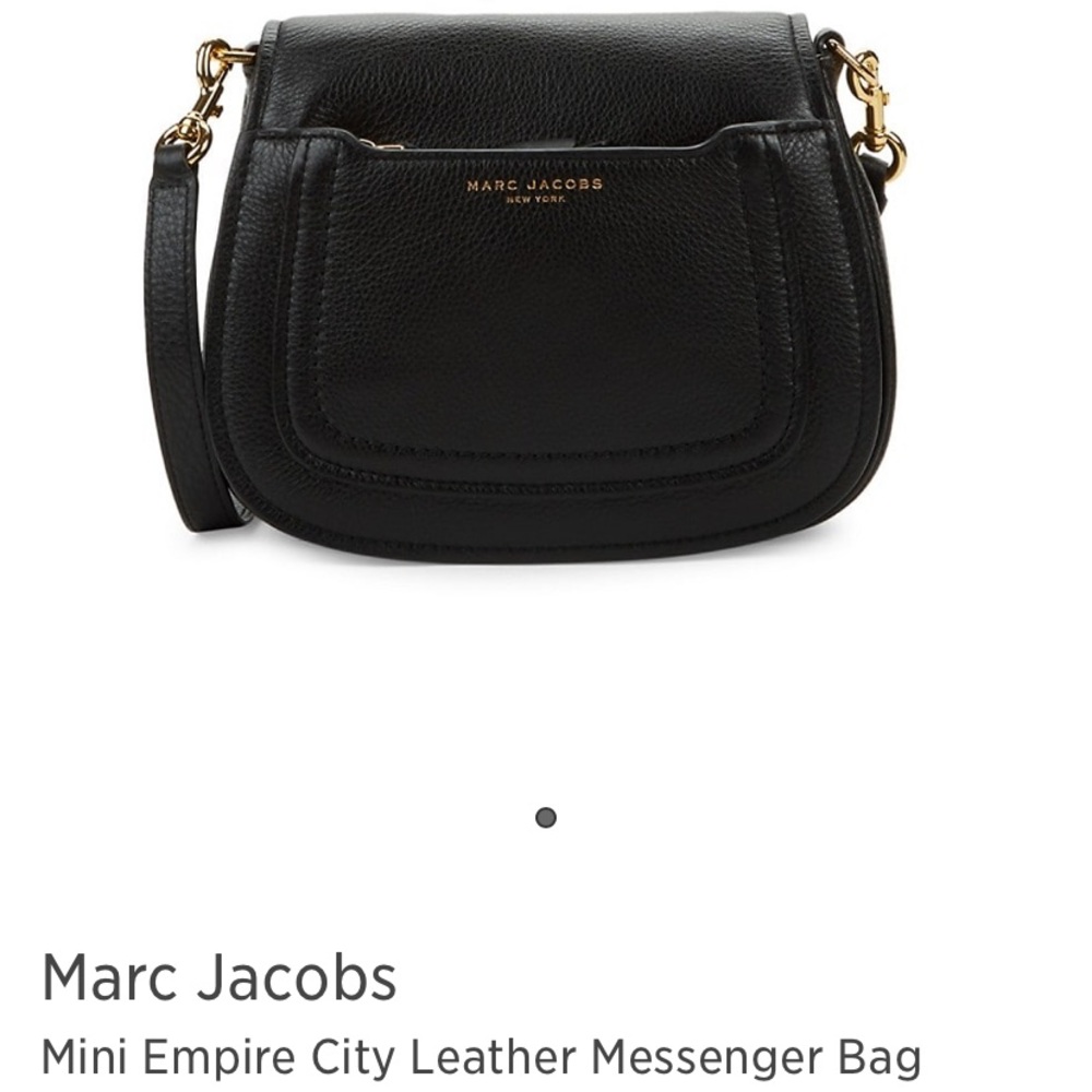 Marc Jacobs Mini Empire City Leather Messenger Bag Gem
